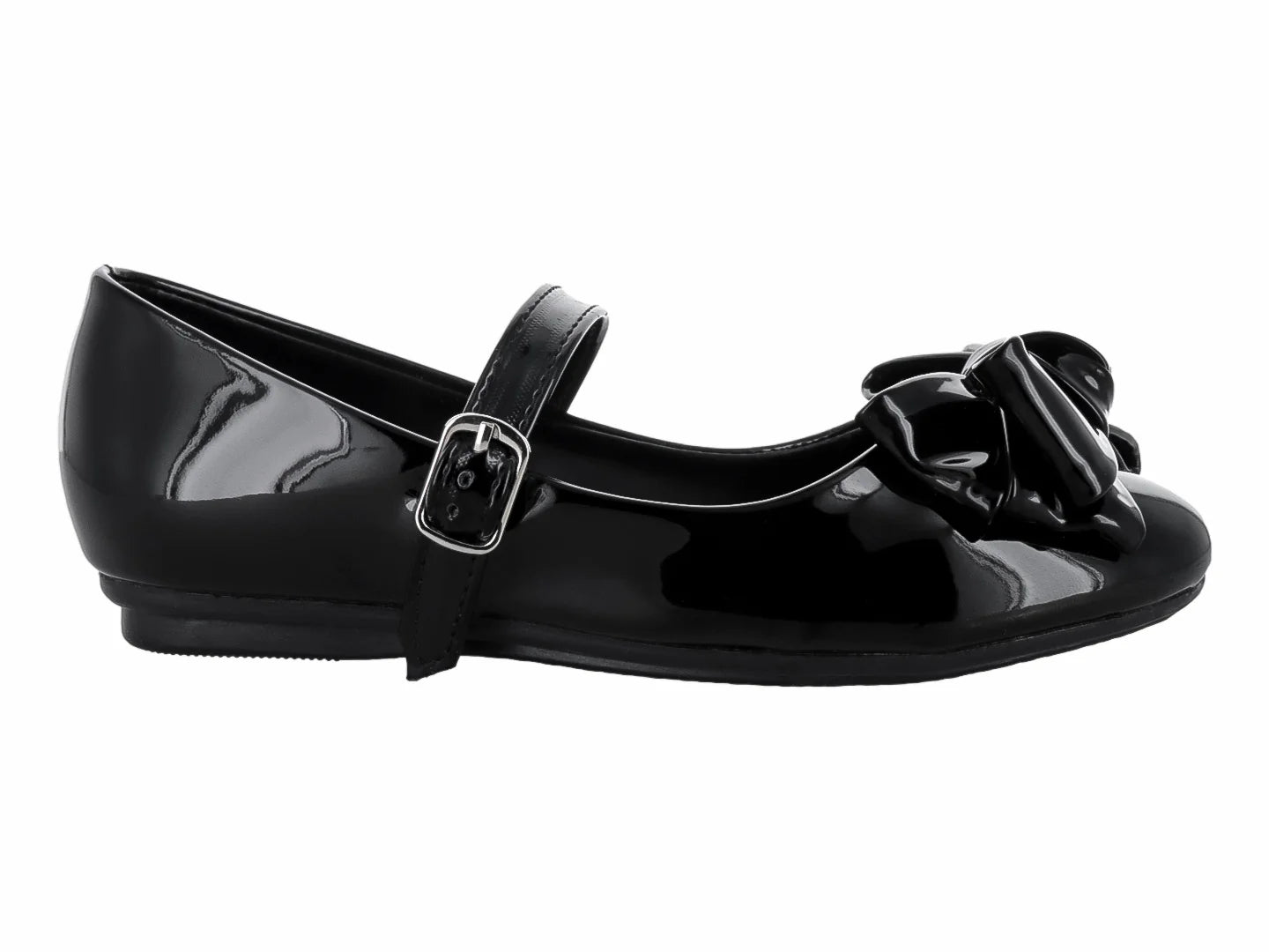 Zapatos Genesis de Charol Negro para Niña