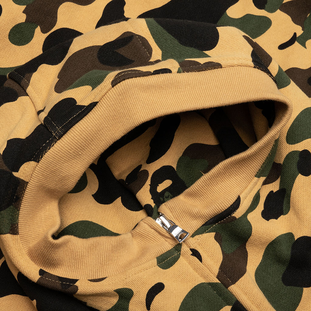 1st Camo Full Zip Hoodie Yellow