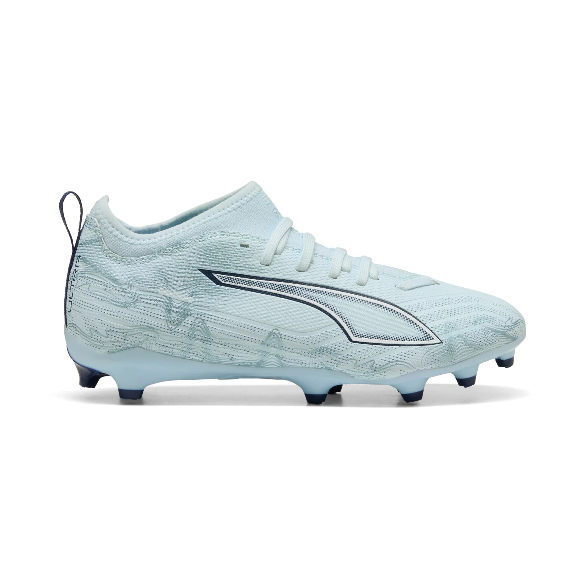 PUMA Ultra 6 Match FG AG Firm Ground Artificial Ground Youth Soccer Cleats Icy Blue White