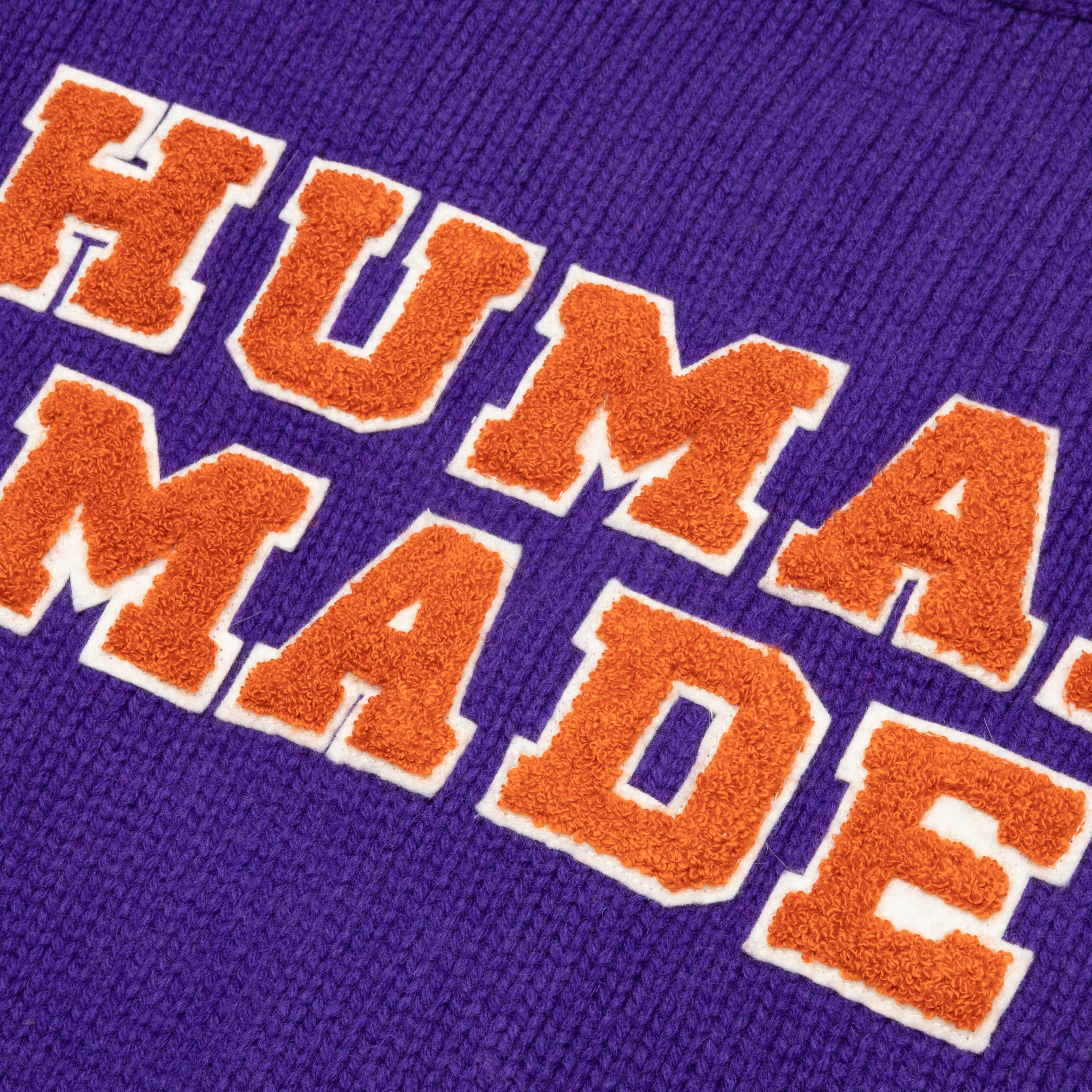 Low Gauge Knit Cardigan Purple