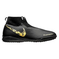 Nike JR Phantom Vision Academy TF Turf Soccer Cleats Black Gold