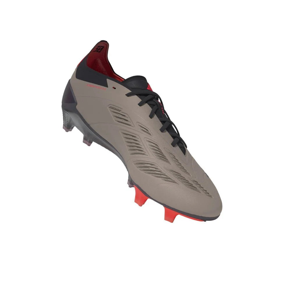adidas Predator Elite FG Mens Firm Ground Soccer Cleats Platin Metallic Black Carbon