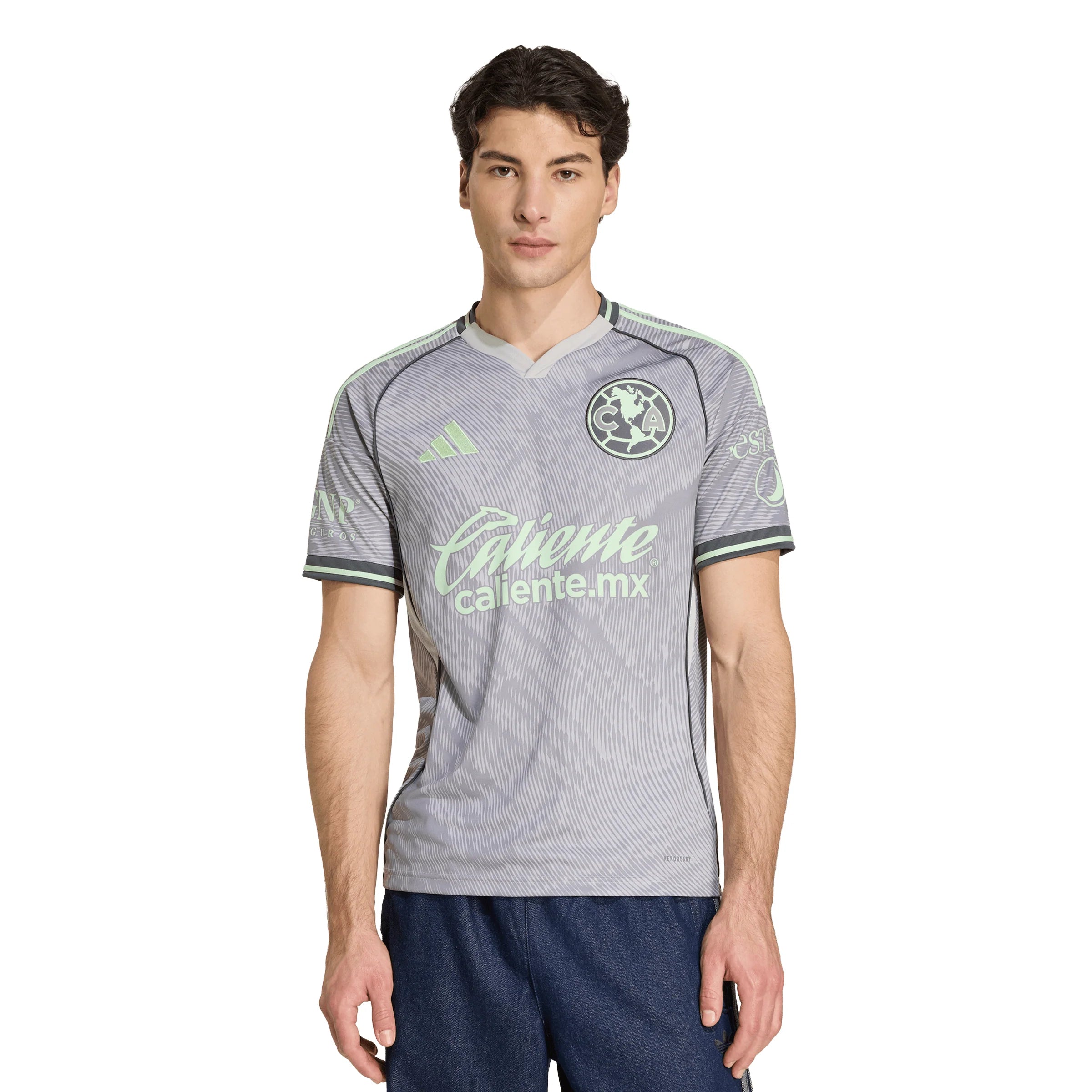 adidas Club America Third Mens Soccer Jersey 25 26 Grey