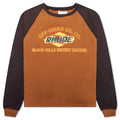 Black Hills L S Raglan Sweatshirt Camel Black
