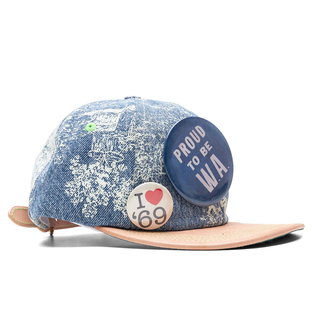 Teresa Reconstructed Denim Hat Indigo