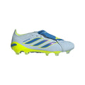 adidas Predator Elite Fold Over Tongue FG Firm Ground Mens Soccer Cleats Sky Blue Yellow