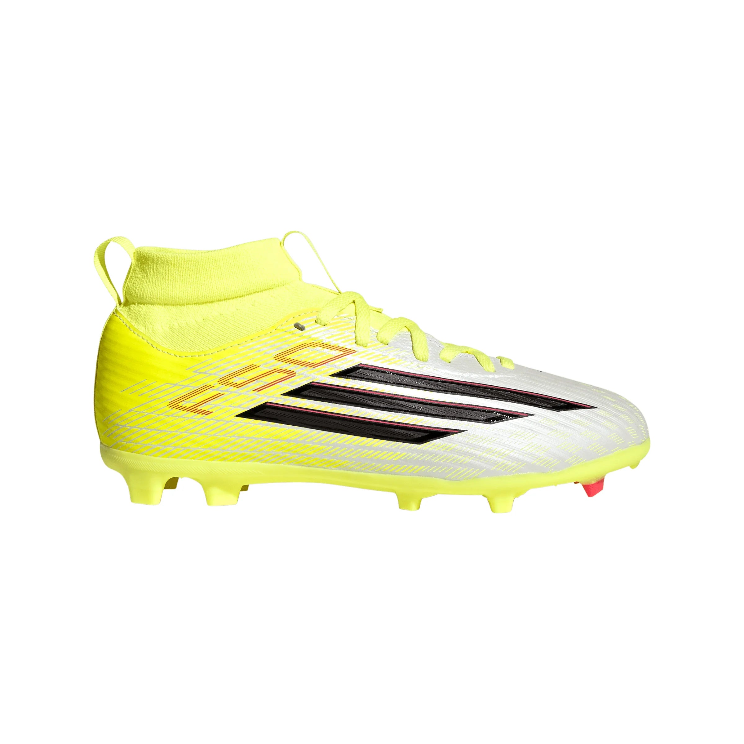 adidas F50 League Mid Cut FG MG Firm Ground Multi Ground Youth Soccer Cleats Yellow Black