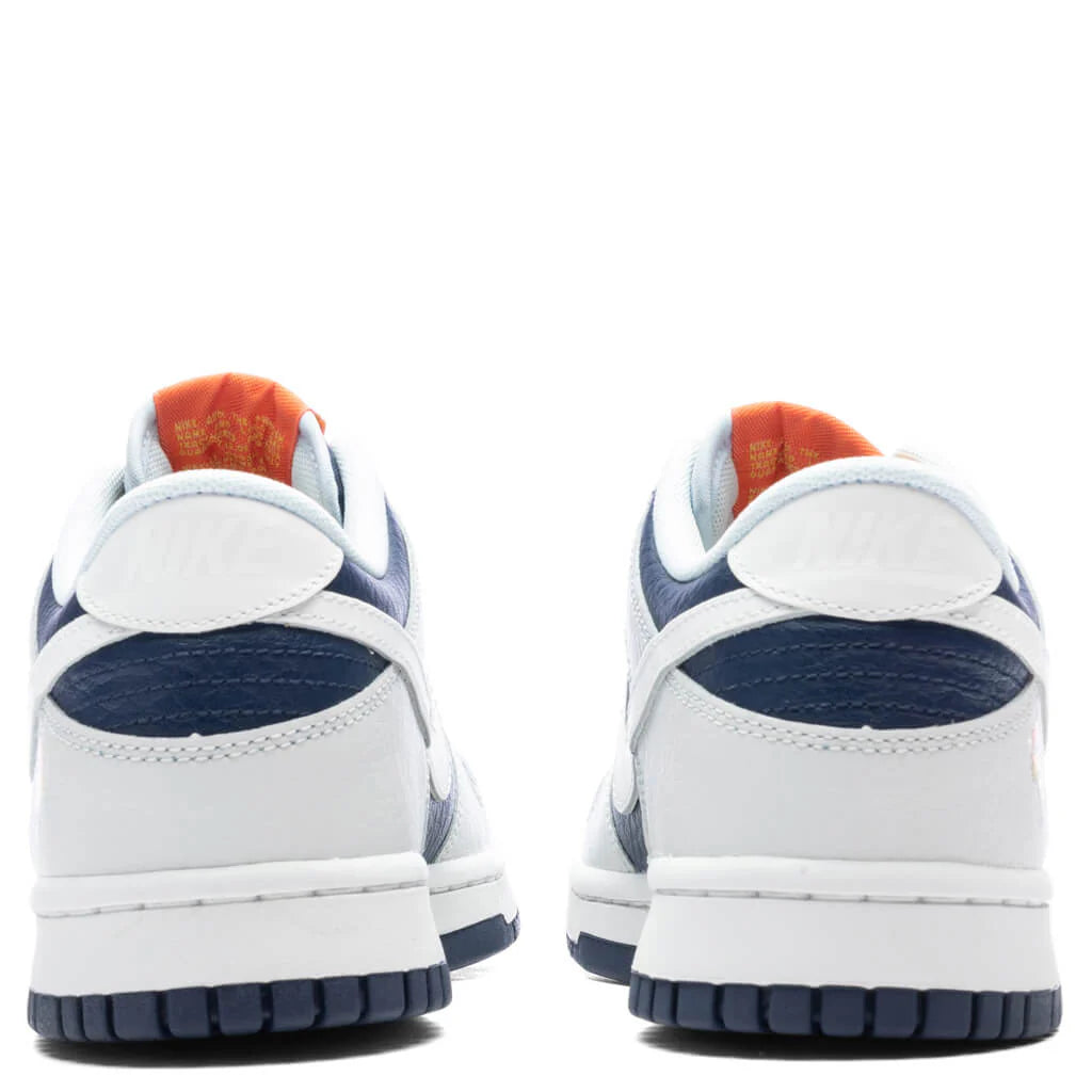 Dunk Low UV Reactive GS Photon Dust White Midnight Navy