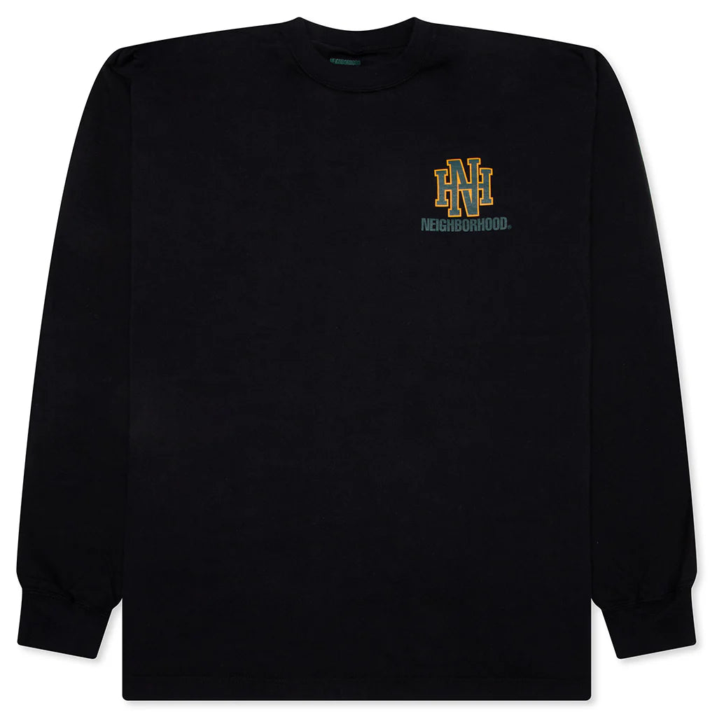 NH L S Tee 8 Black Green