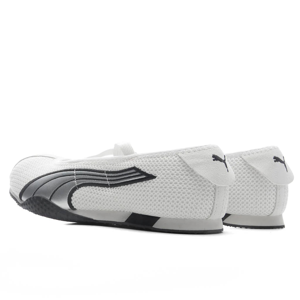 Womens H Street Ballet Warm White Silver