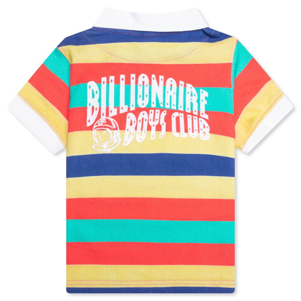 Kids BB Space Race S S Polo Hot Coral