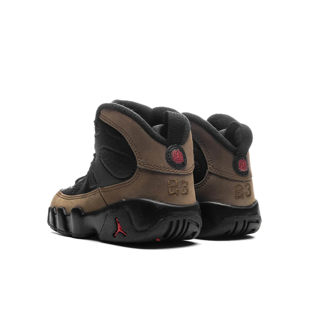 Jordan 9 Retro TD Black True Red Light Olive
