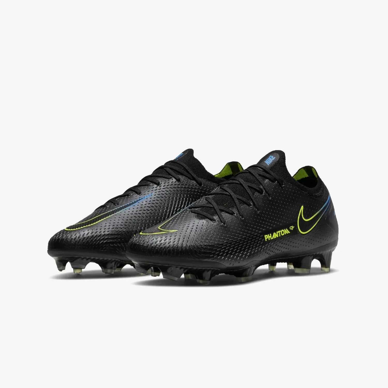 Nike Phantom GT Elite FG Firm Ground Soccer Cleats Black Blue