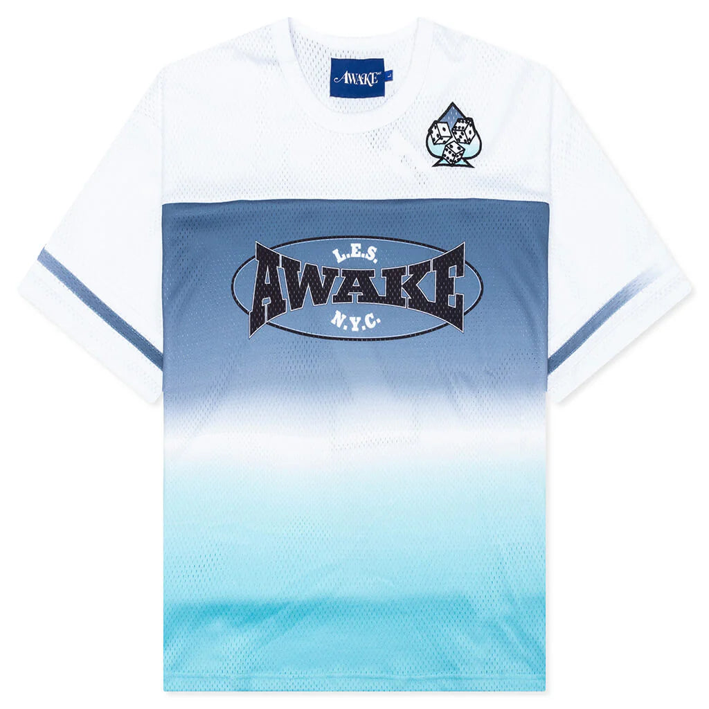 Mesh Football Jersey White Multi