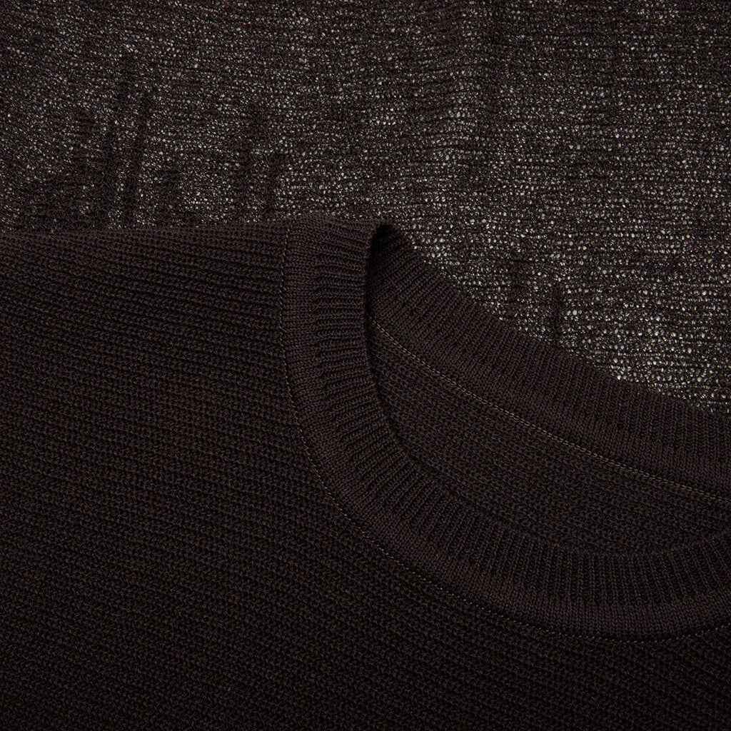 Brush Close Up Knit Vest Brown