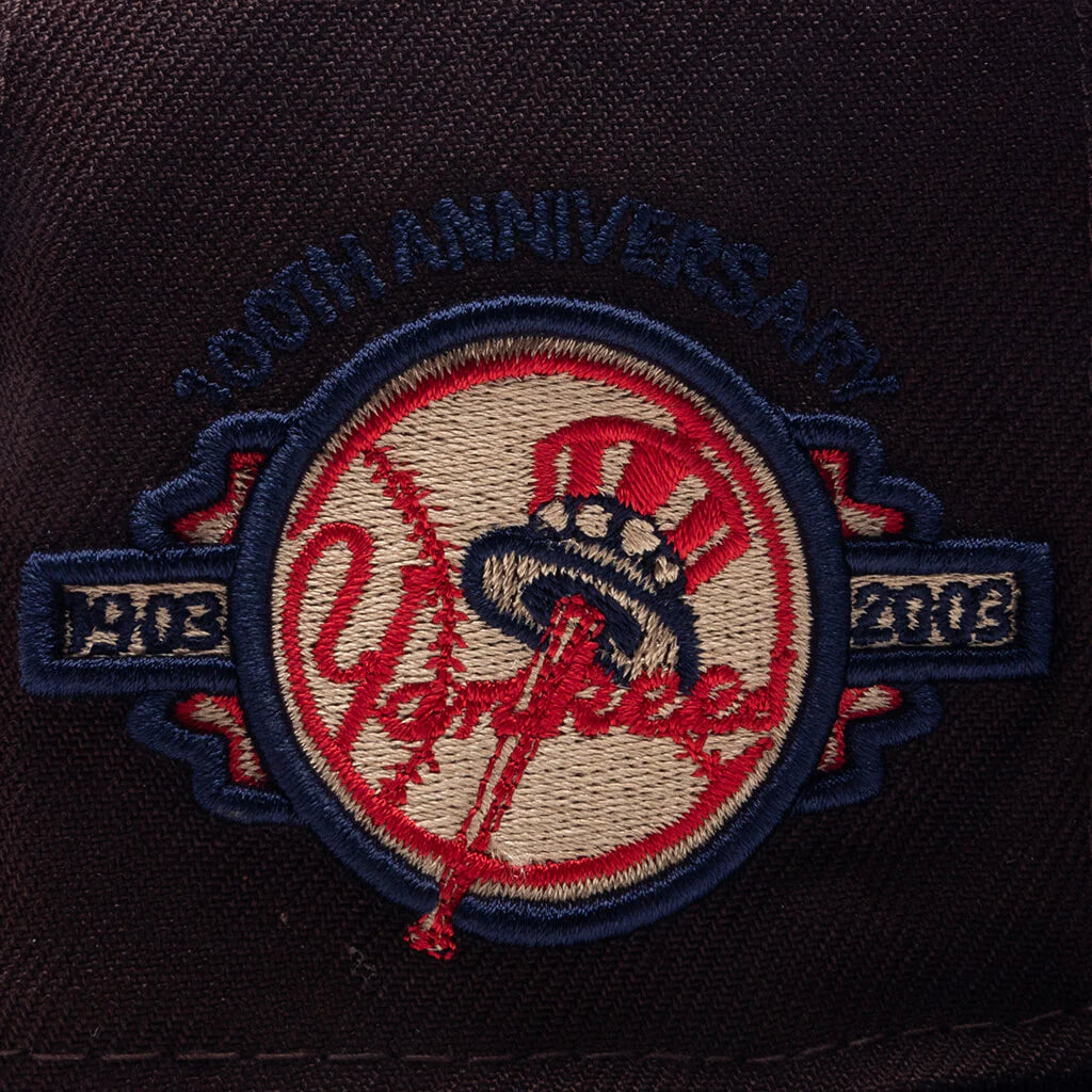 FEATURE x New Era 59FIFTY Fitted NY Yankees 100th Anniversary Wood Navy
