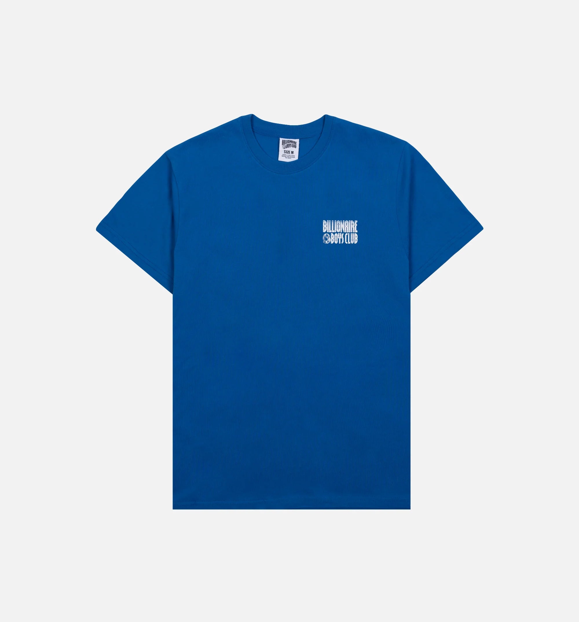 BB Stickered Mens Short Sleeve Shirt Blue