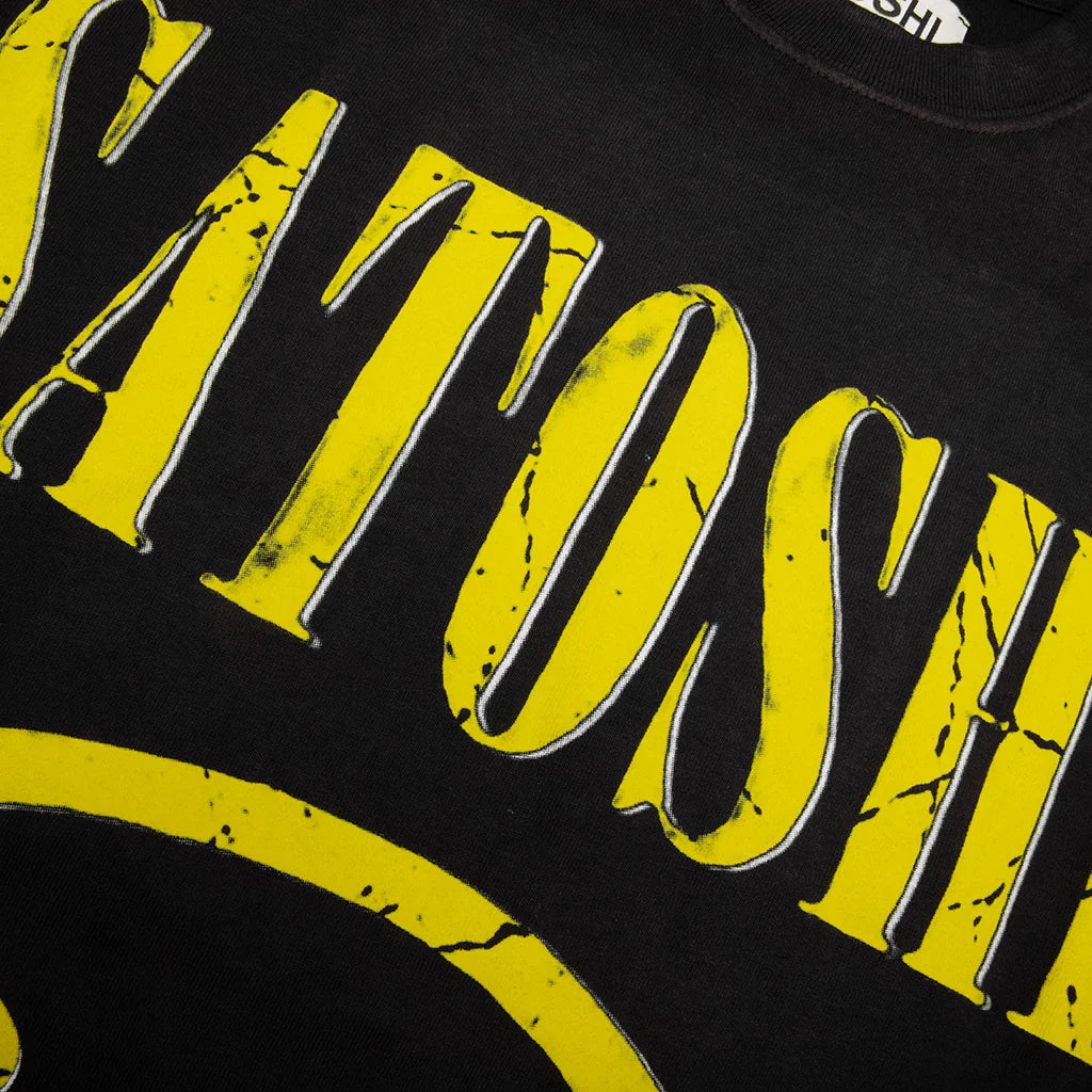 Smiley Tee Washed Black