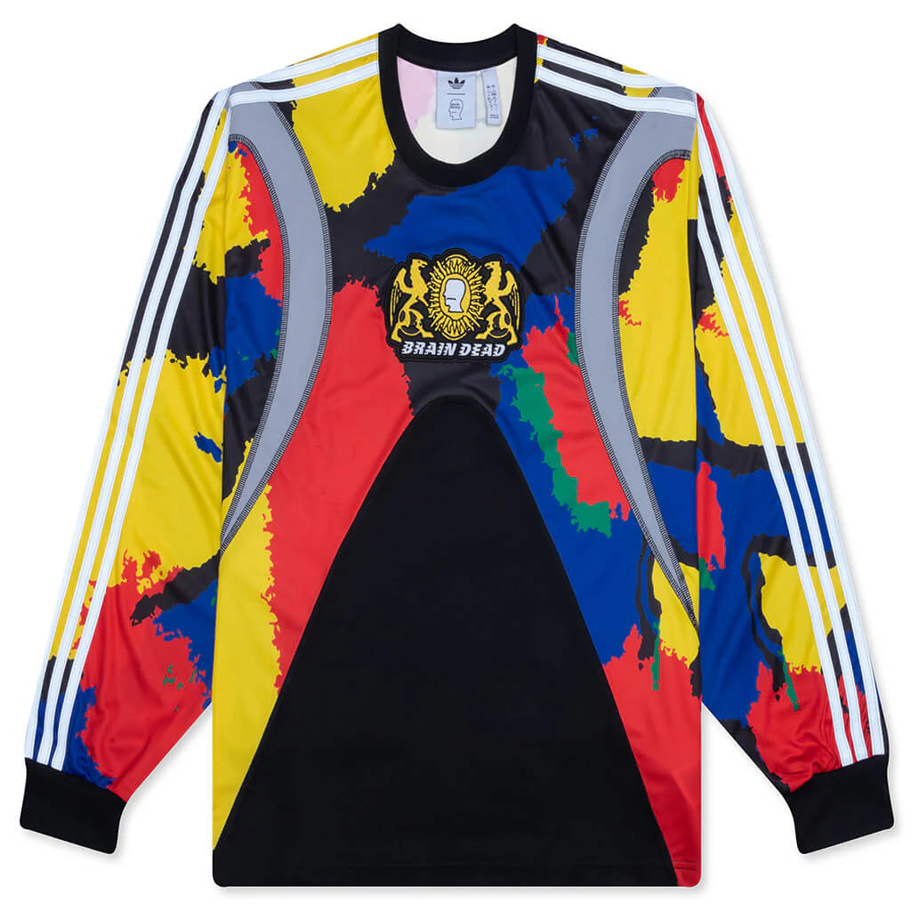 adidas Originals x Brain Dead L S Jersey Black Eqt Yellow