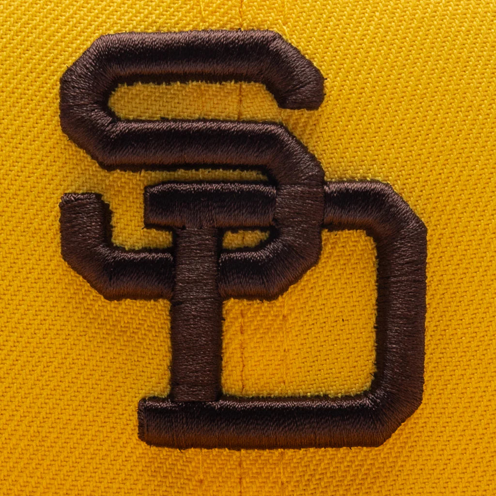 FEATURE x New Era 59FIFTY Fitted SD Padres Cooperstown Canary Yellow Twill Green