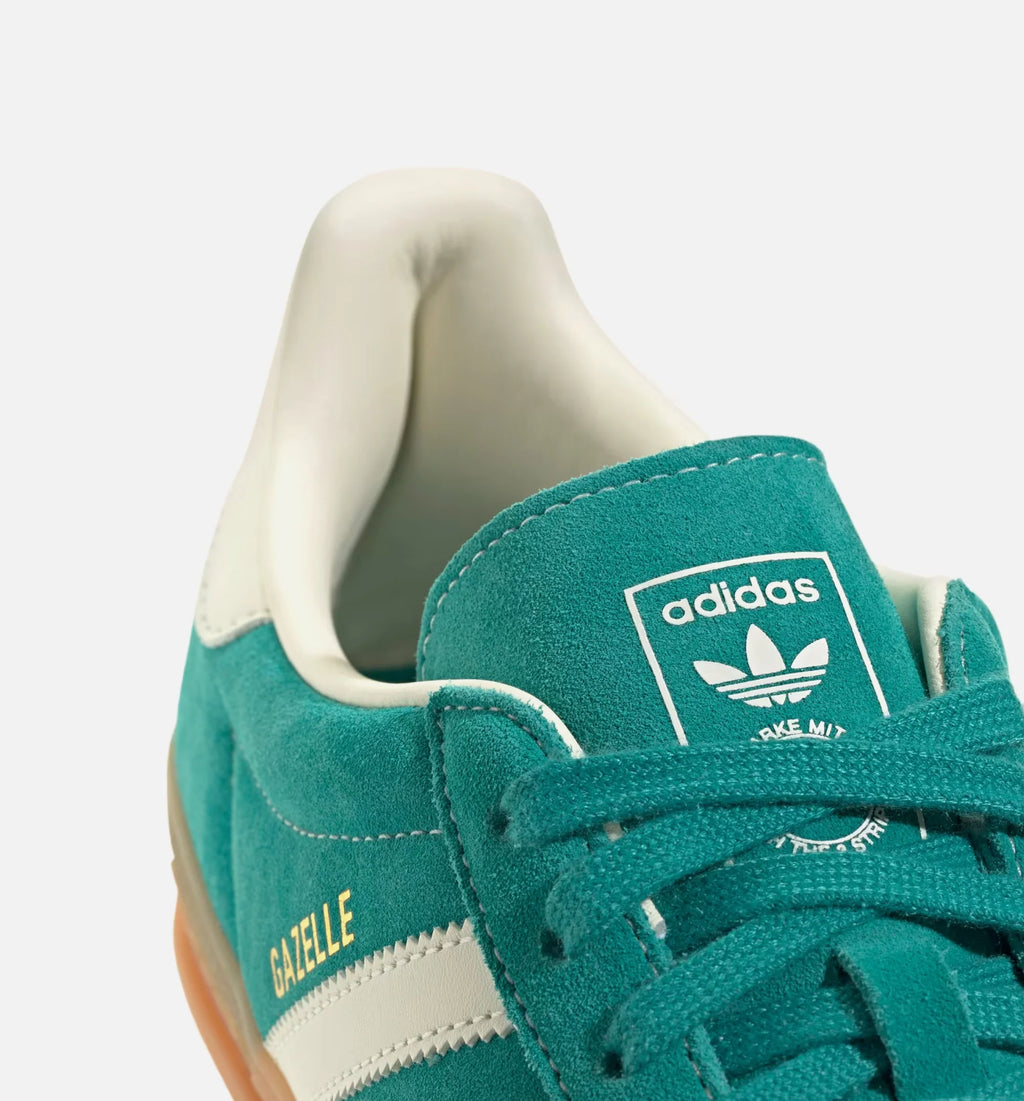 Gazelle Indoor Mens Lifestyle Shoe Pure Teal Off White Gold