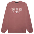 Heavy L S Tee Crimson