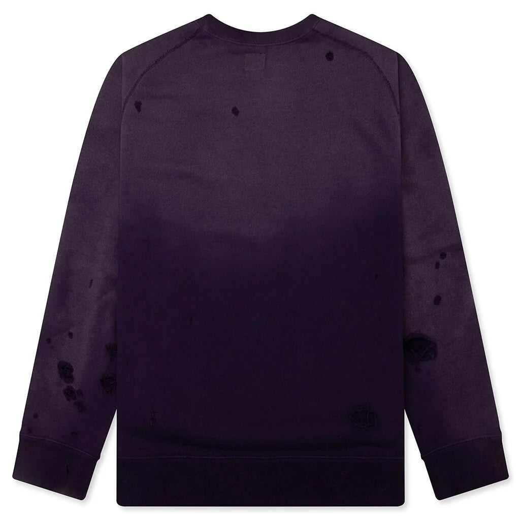 Deconstructed Sweatshirt Purple