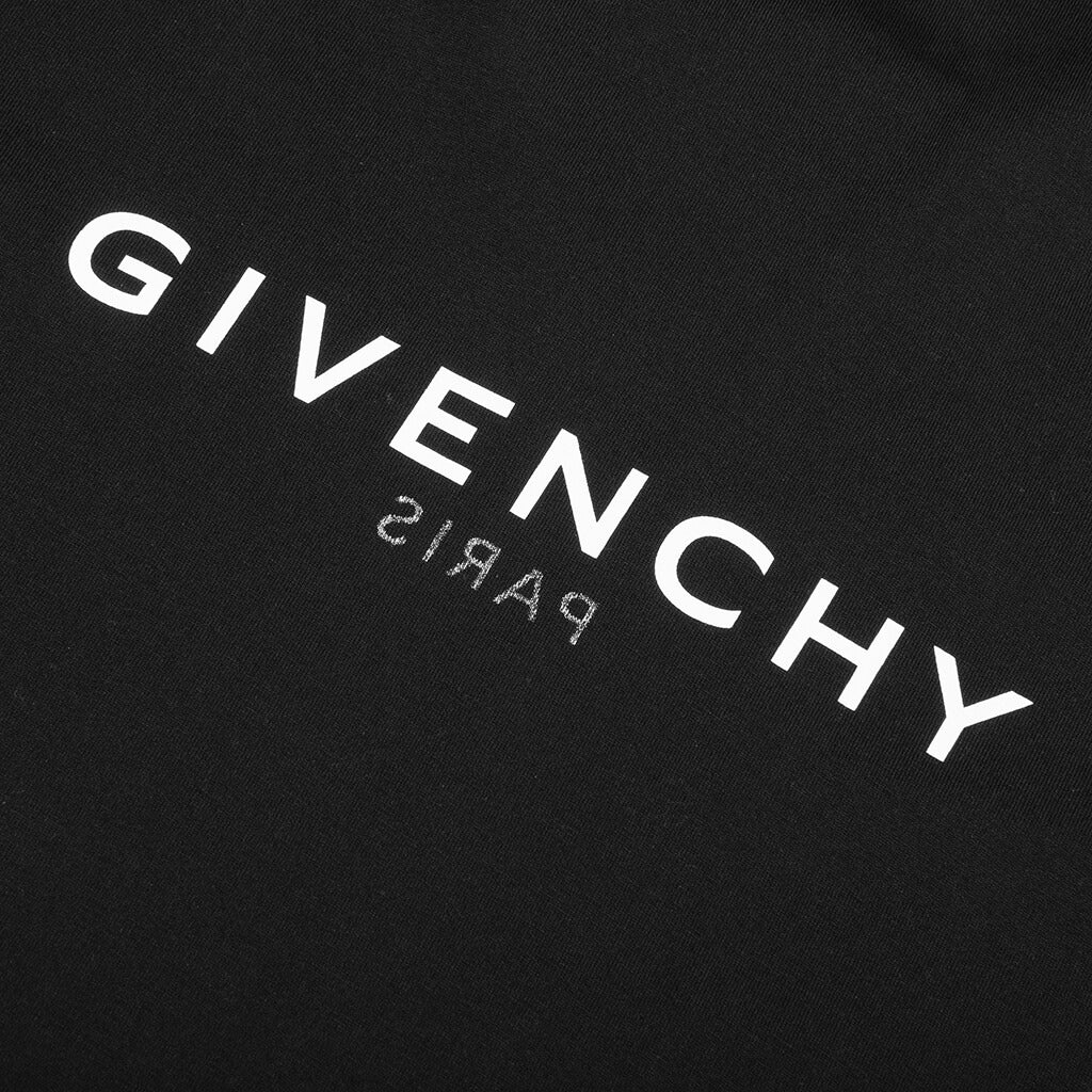Slim Fit Reverse Print T Shirt Black
