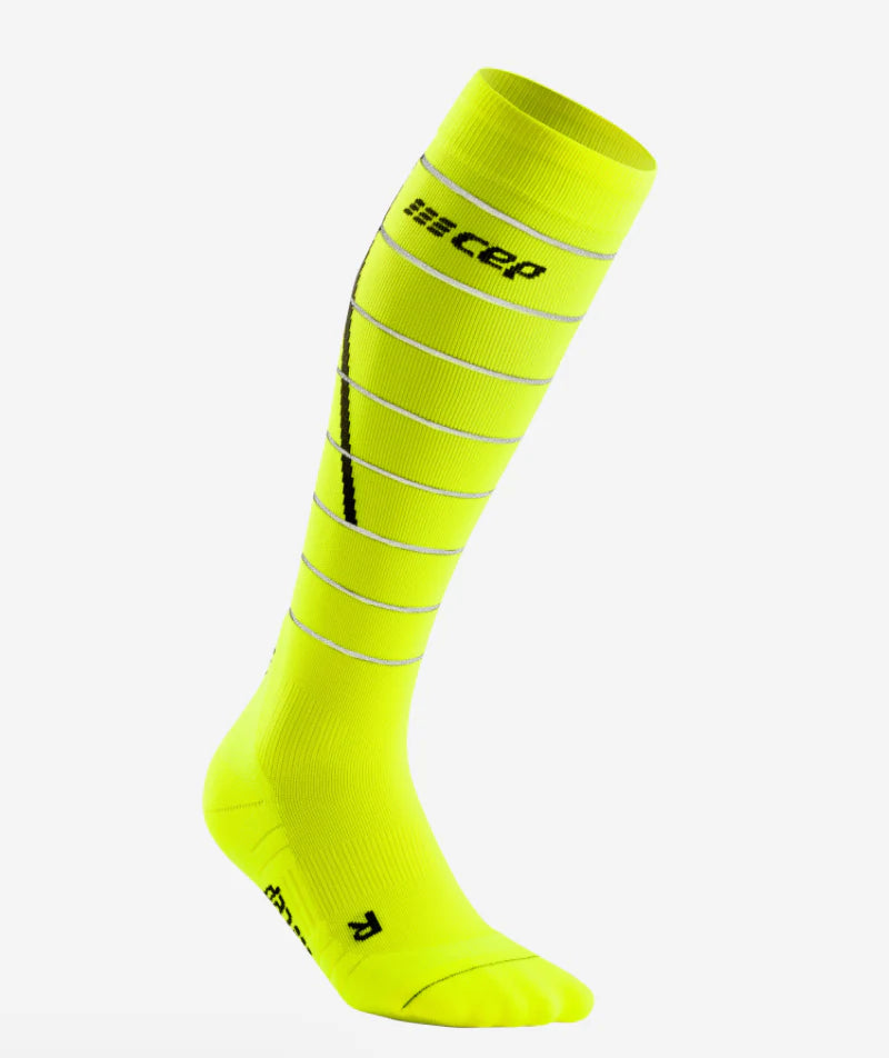 Mens CEP Pro Run Reflective Socks Tall
