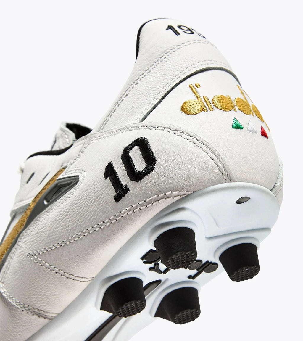 Diadora Match Winner Made in Italy OG LT MDPU Firm Ground Soccer Cleats White Gold
