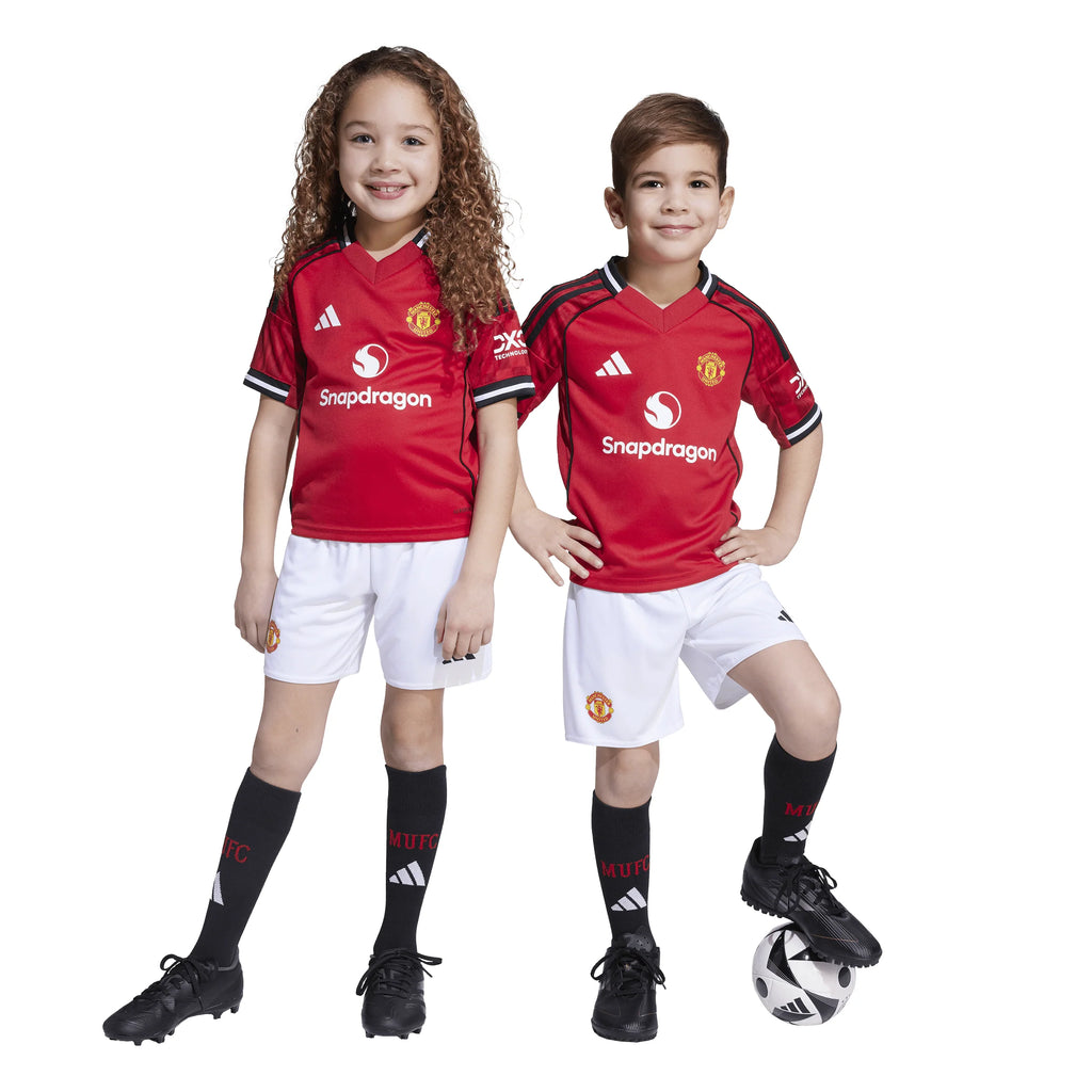 adidas Manchester United Home Mini Kit Kids 25 26 Red