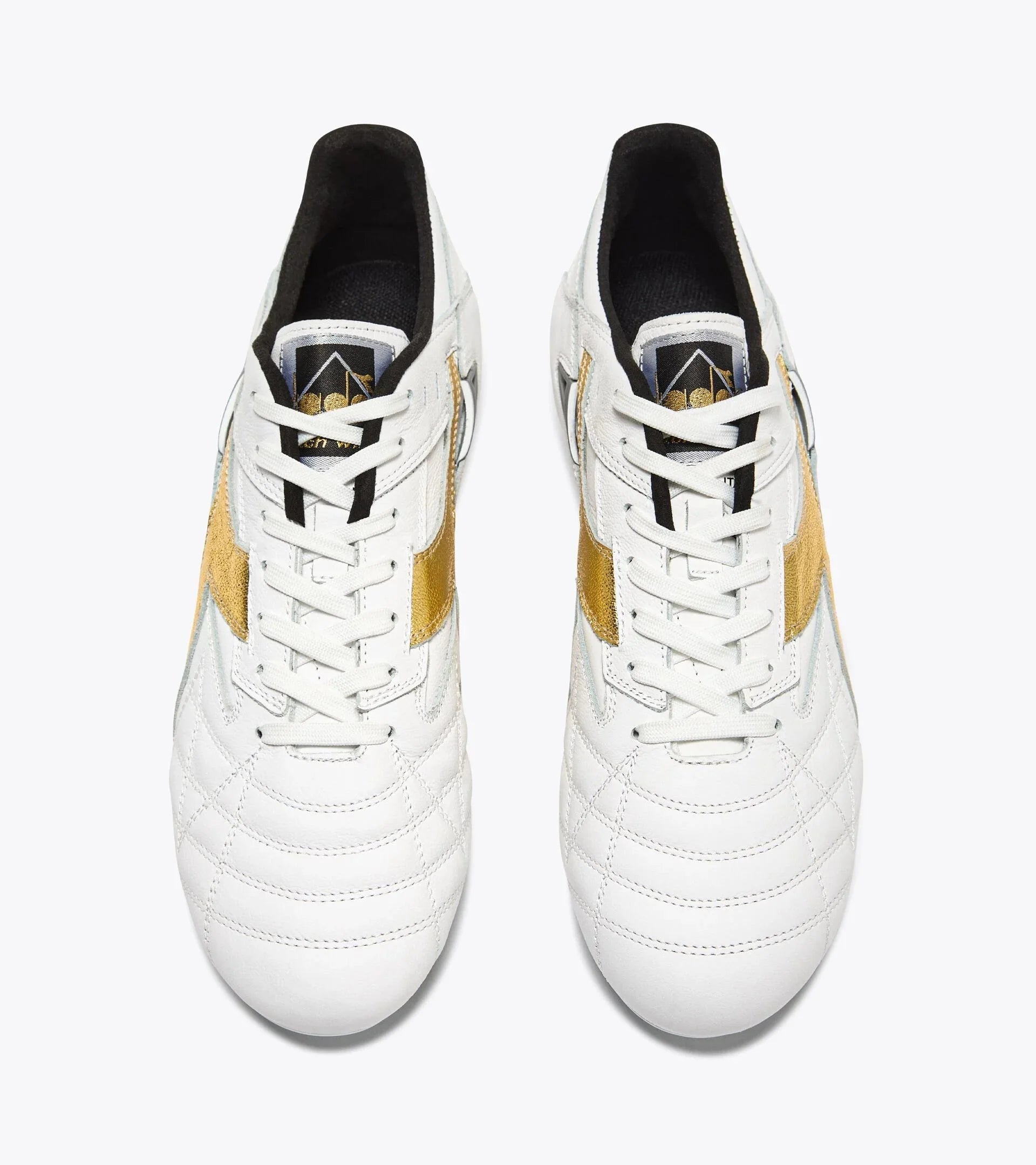 Diadora Match Winner Made in Italy OG LT MDPU Firm Ground Soccer Cleats White Gold
