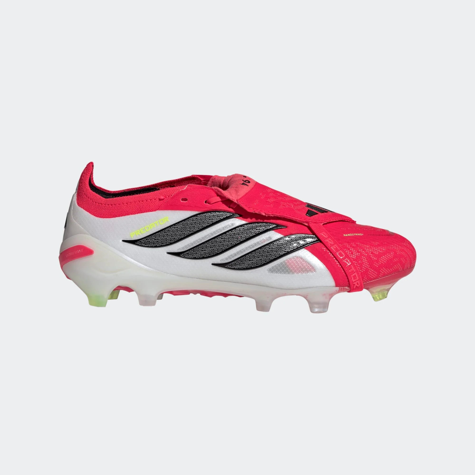 adidas Predator Elite Fold Over Tongue FG Firm Ground Mens Soccer Cleats Lucid Red Black White