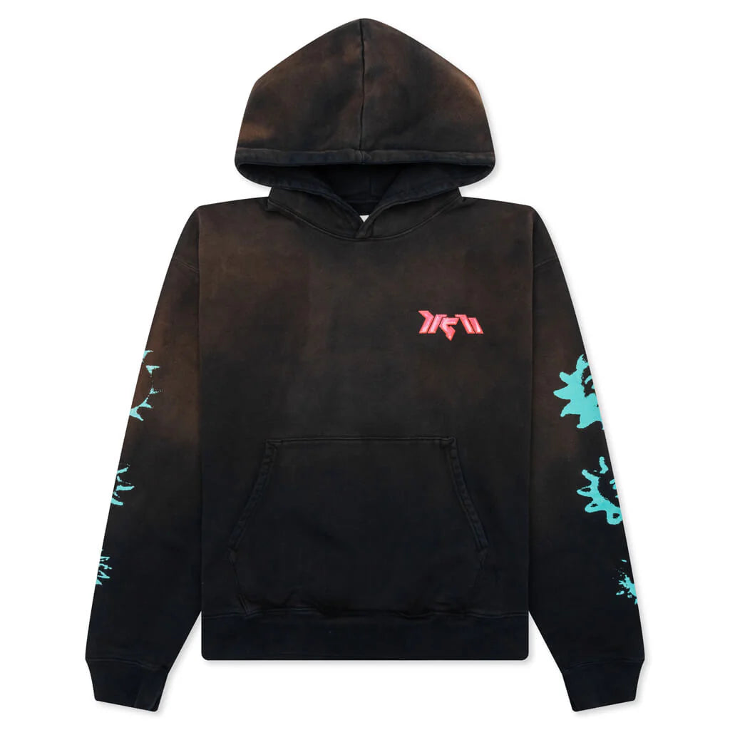 Xiao Long Oversized Hoodie Bleached Black