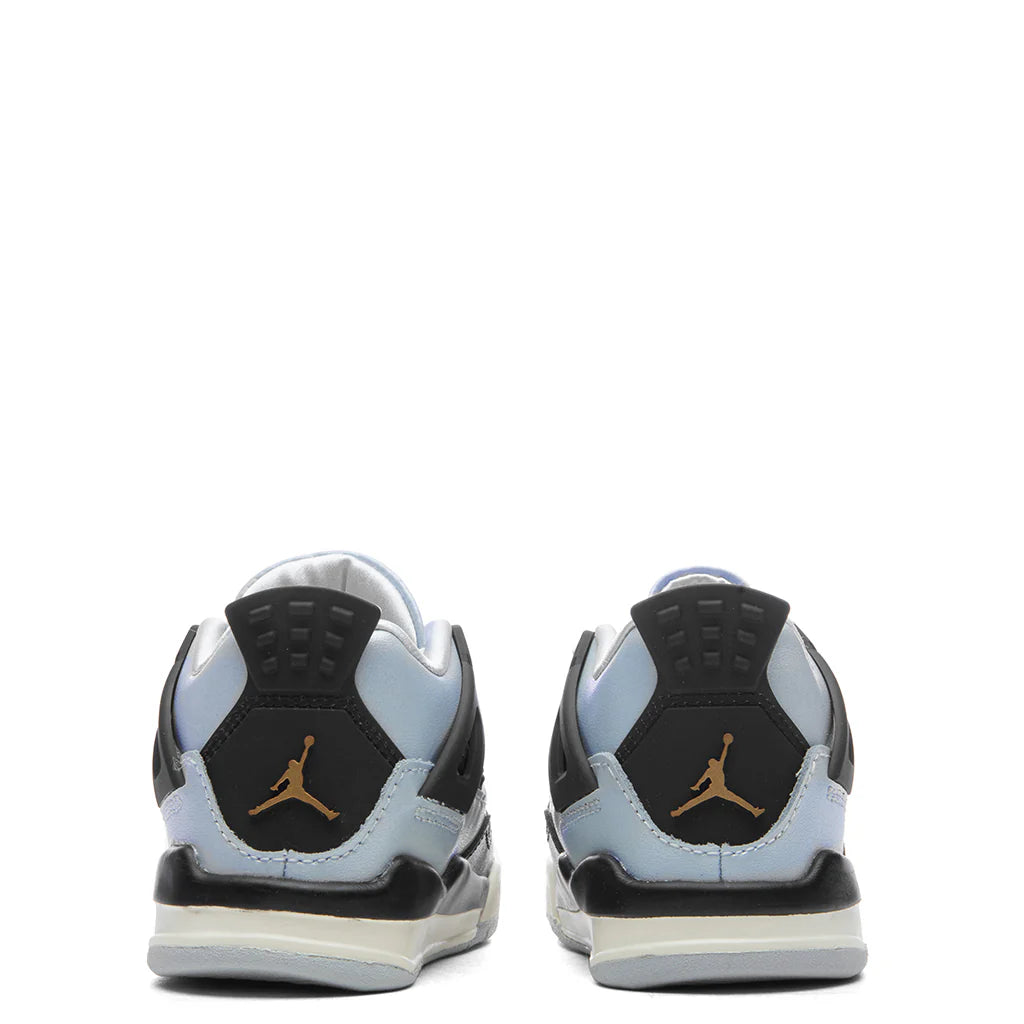 Air Jordan 4 Retro TD Pure Platinum Metallic Gold Black Sail