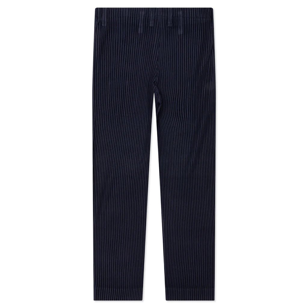 Tailored Pleats Pants Blue