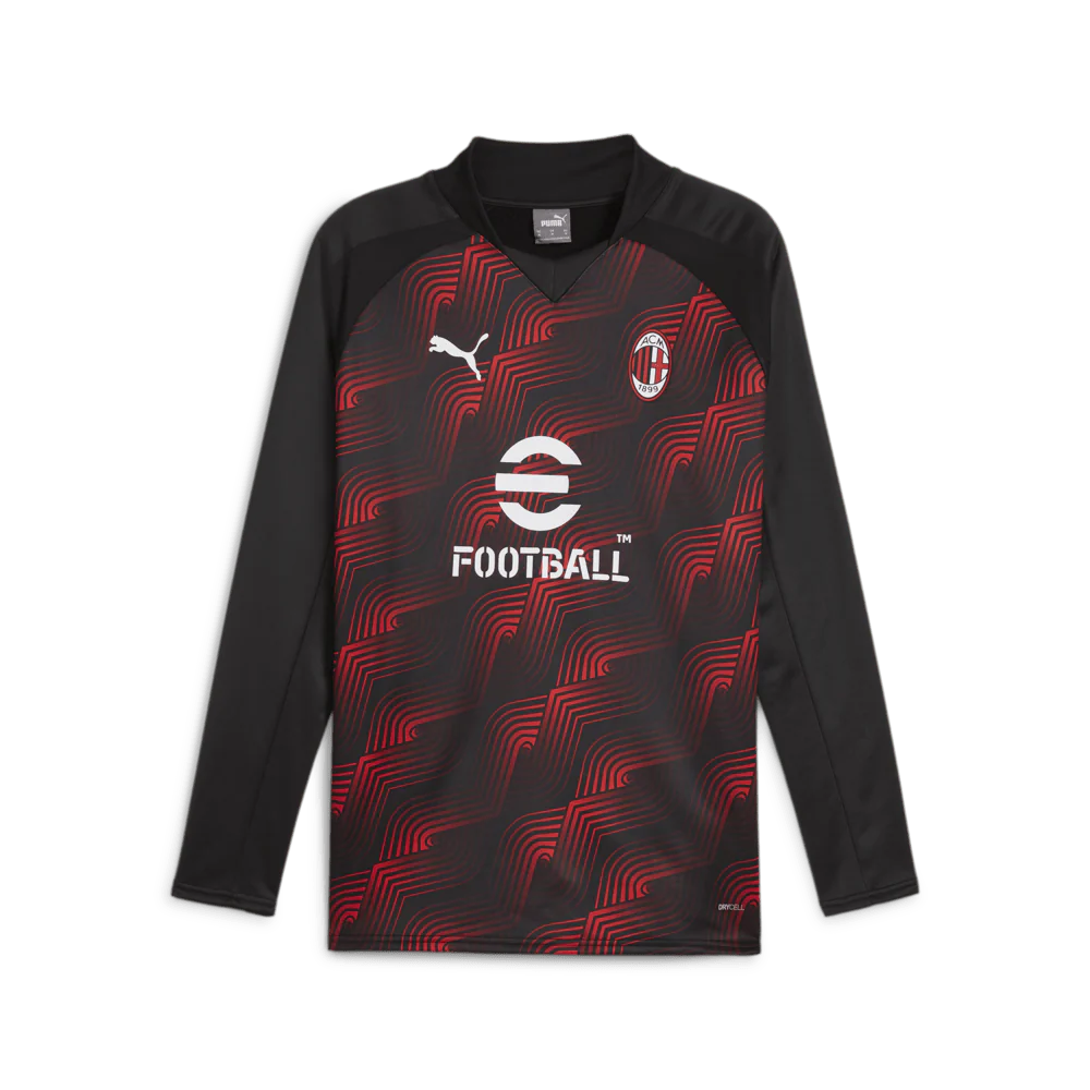 PUMA AC Milan Prematch Long Sleeve Sweat Top