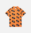 Vault X Wacko Maria Woven Button Up Mens Shirt Orange