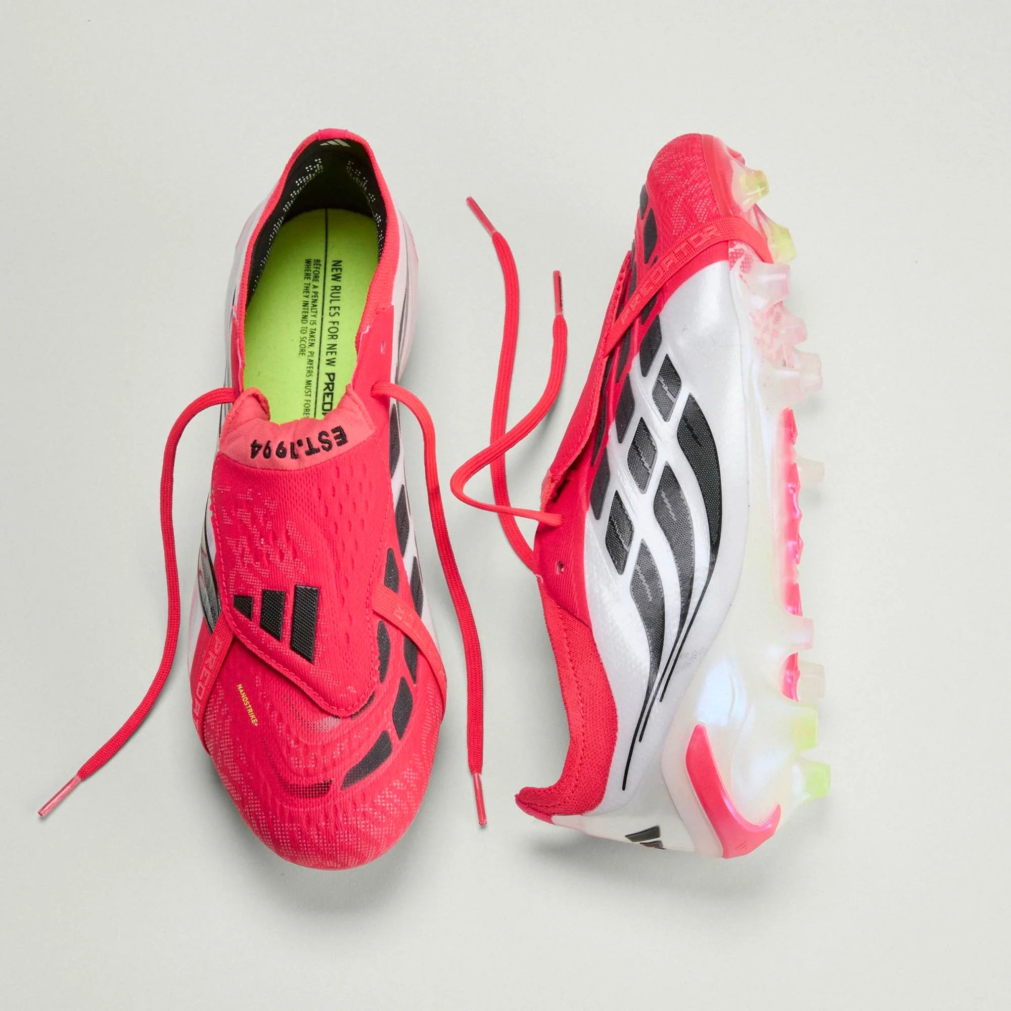 adidas Predator Elite Fold Over Tongue FG Firm Ground Mens Soccer Cleats Lucid Red Black White