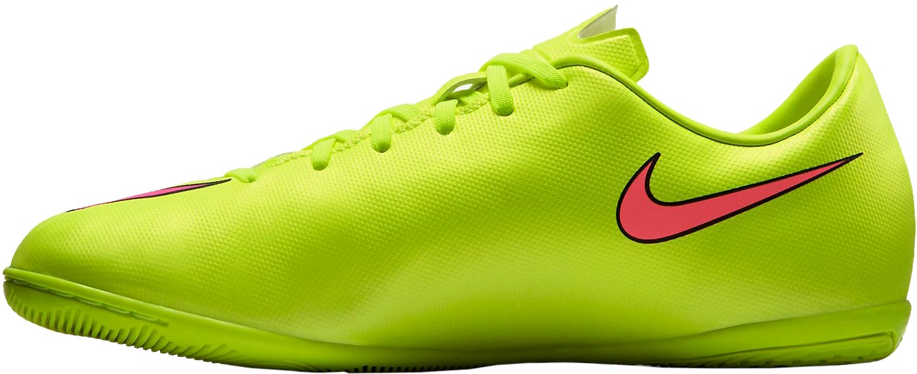 Nike JR Mercurial Victory V IC Youth Indoor Soccer Shoes Volt Black Pink