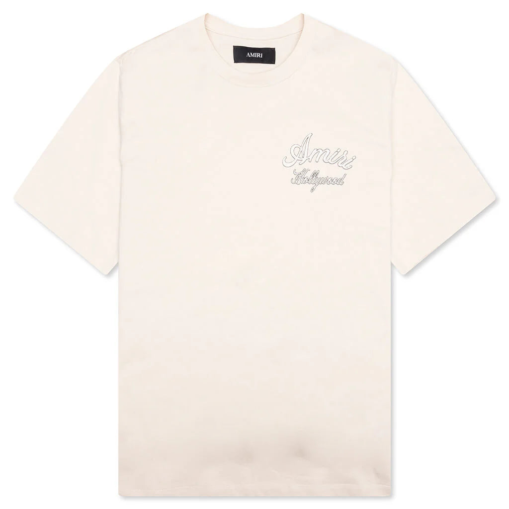Amiri Hollywood Tee Alabaster