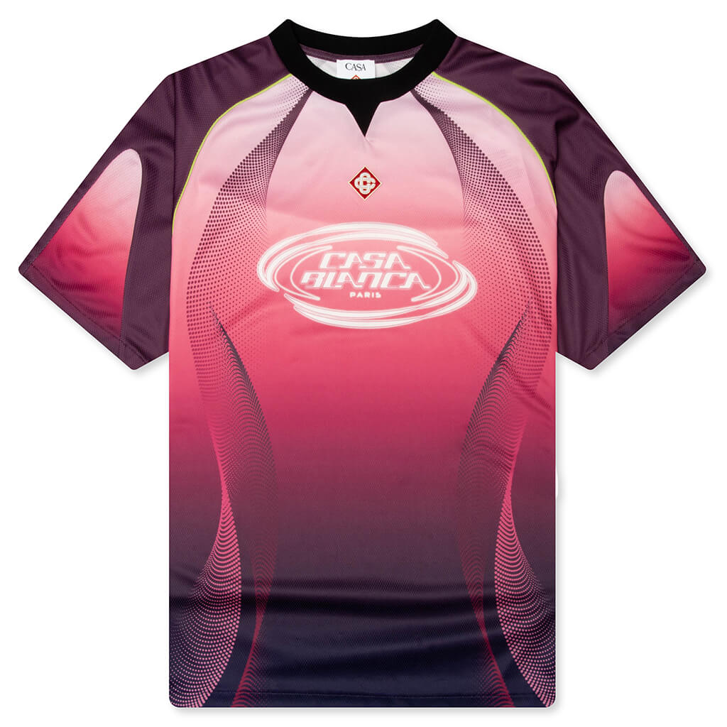 Gradient S S Football Top Aubergine