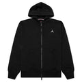 Brooklyn Fleece Full Zip Hoodie Black White