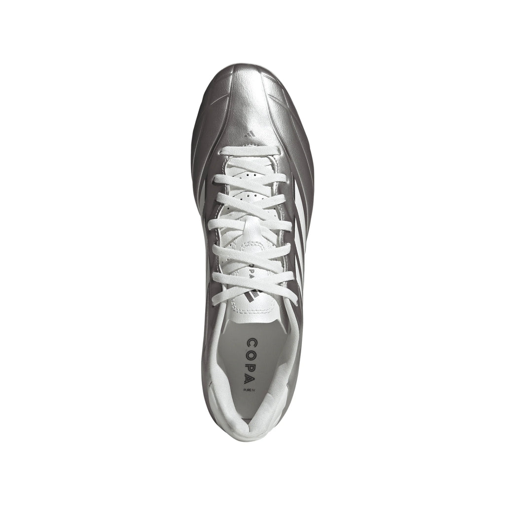 adidas Copa Pure IV Club FG MG Firm Ground Multi Ground Mens Soccer Cleats Metal Silver