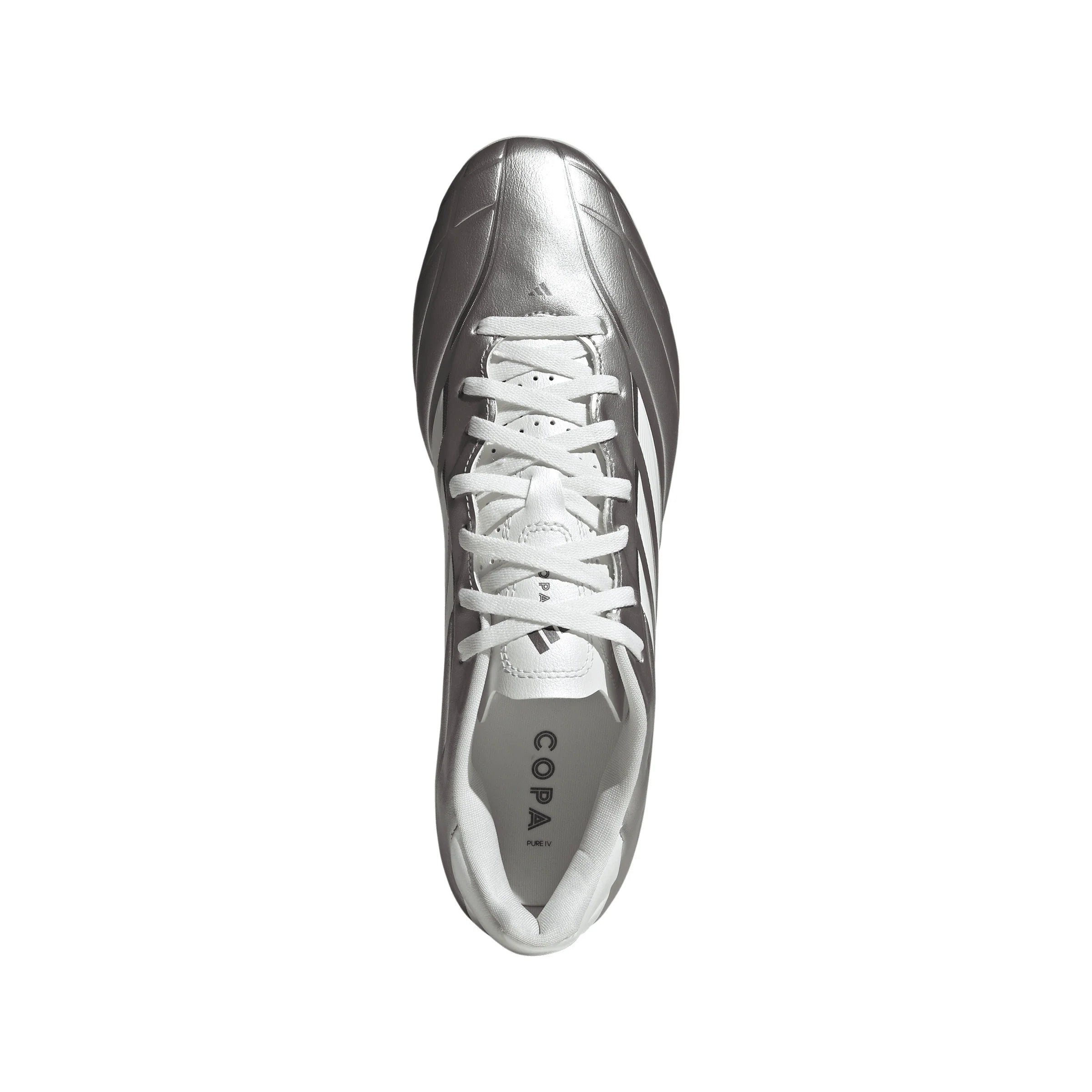 adidas Copa Pure IV Club FG MG Firm Ground Multi Ground Mens Soccer Cleats Metal Silver