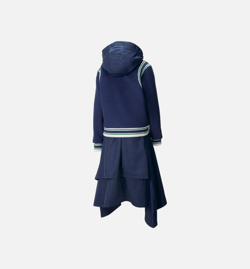 June Ambrose Victory Reversible Varsity Womens Jacket Blue Green