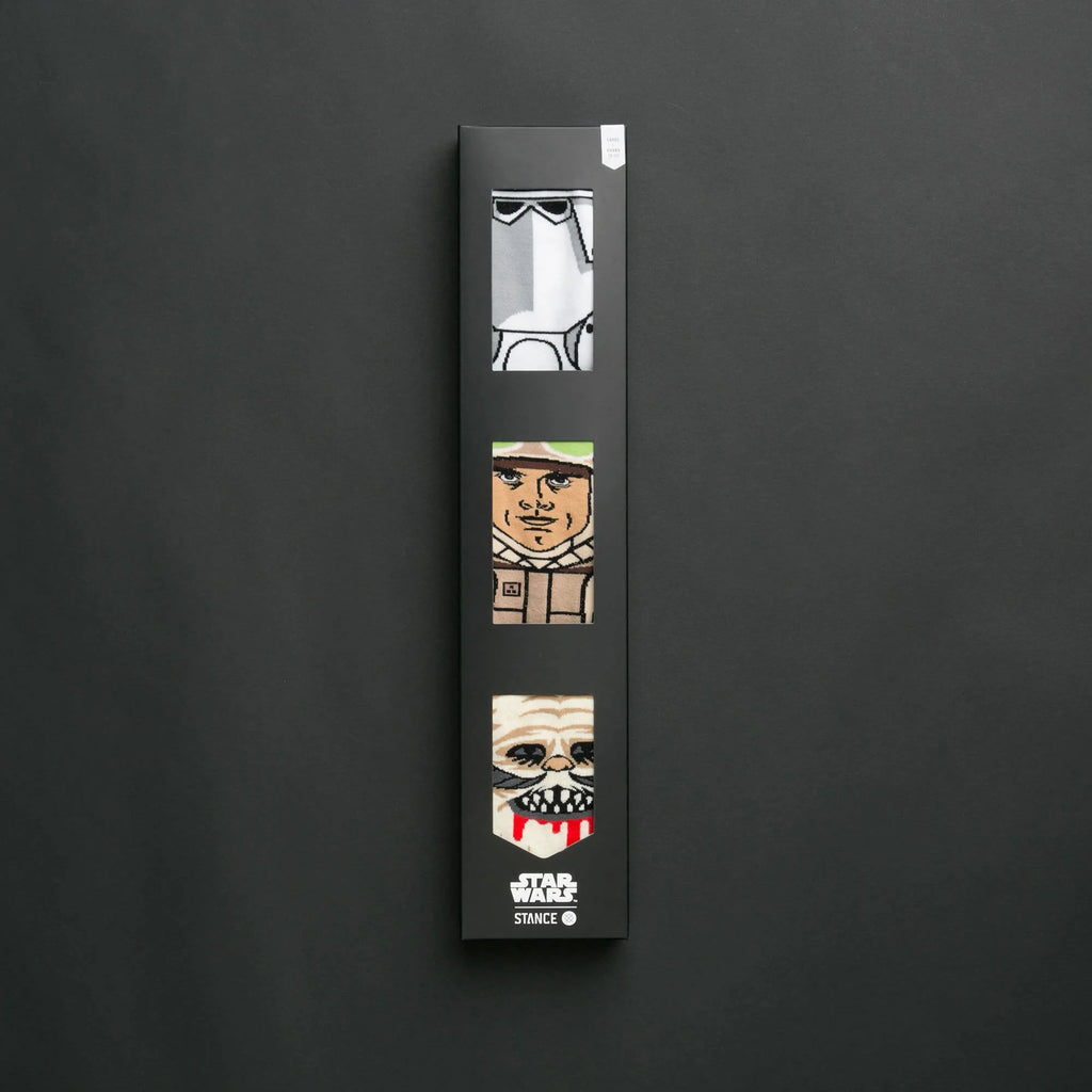 Star Wars Empire Strikes Back 3 Pack Socks Black
