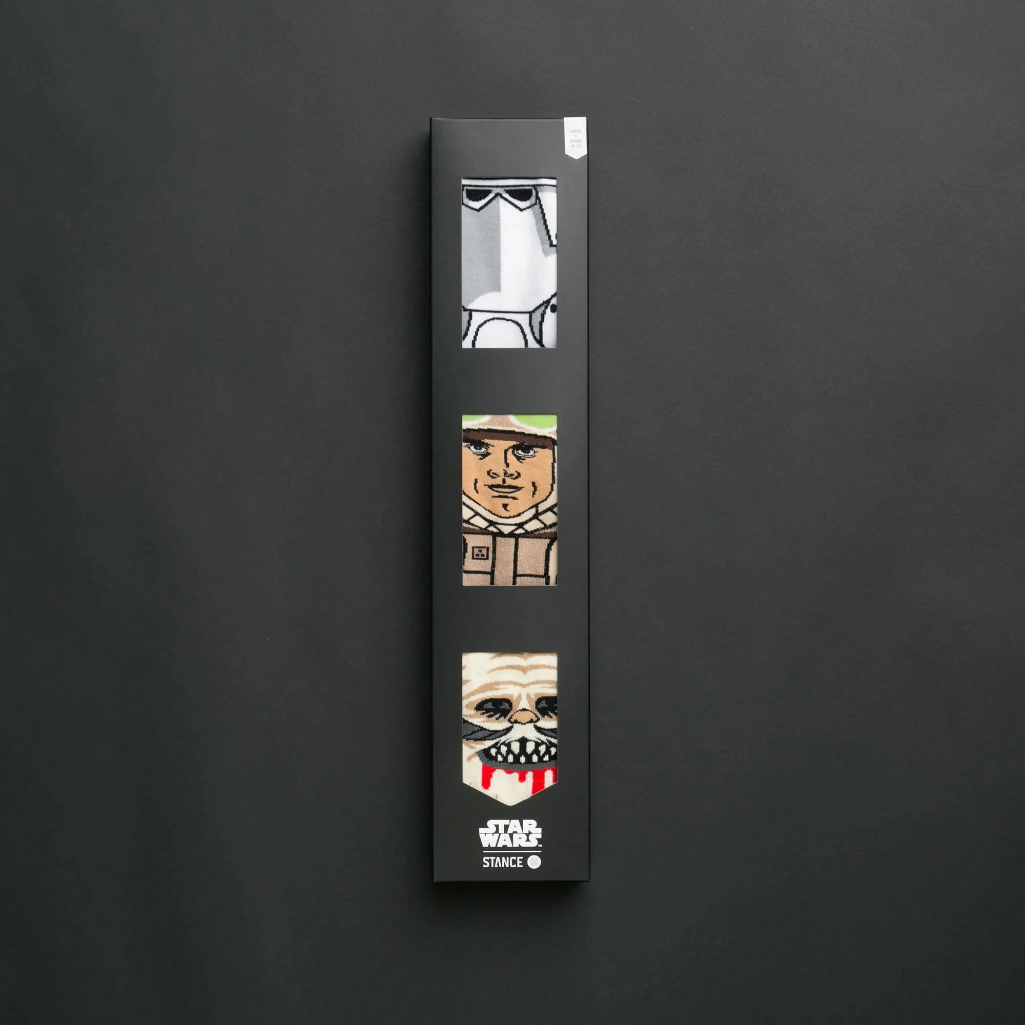 Star Wars Empire Strikes Back 3 Pack Socks Black