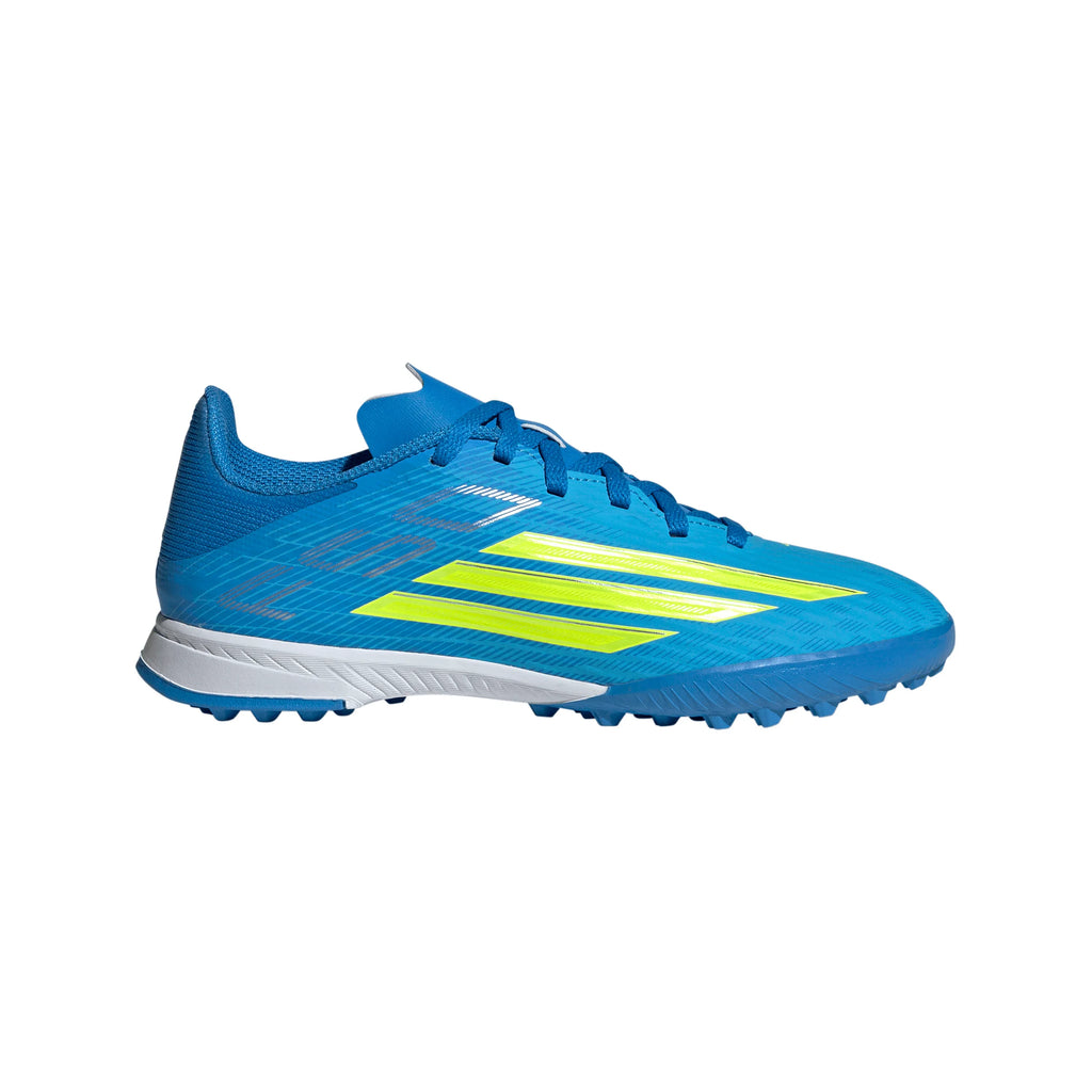 adidas F50 League TF Turf Youth Soccer Cleats Blue Yellow Aqua