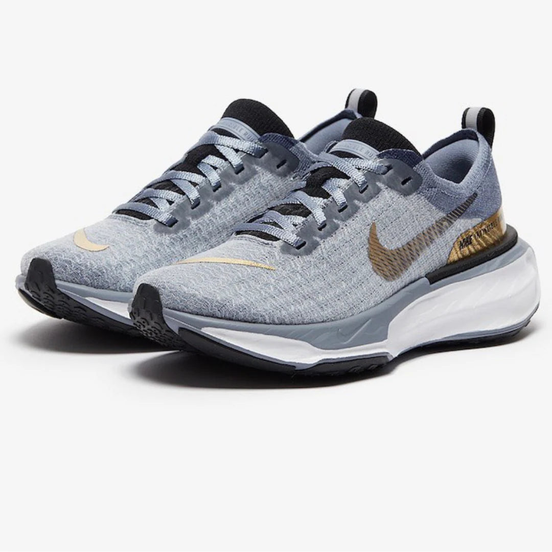 Nike Invincible Run 3 Azul Dourado